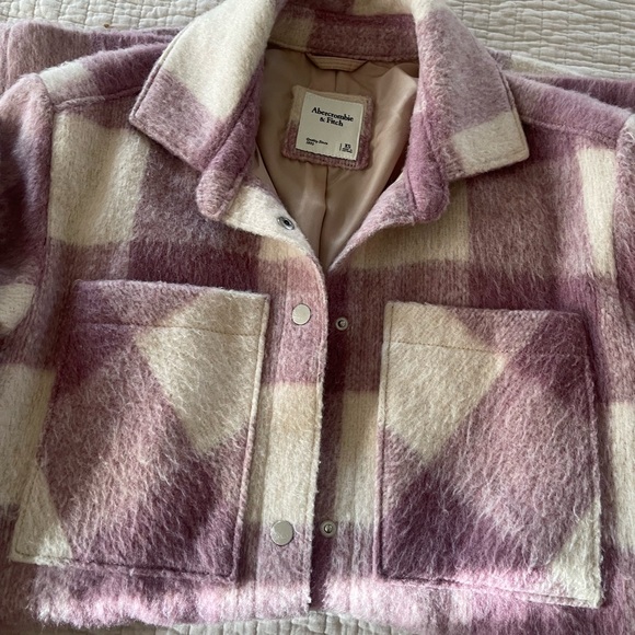 Abercrombie & Fitch Women's Pink Plaid Jacket- XS - Picture 5 of 8